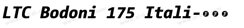 LTC Bodoni 175 Itali字体转换